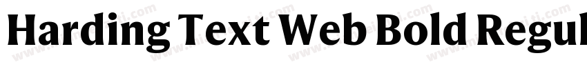 Harding Text Web Bold Regular字体转换